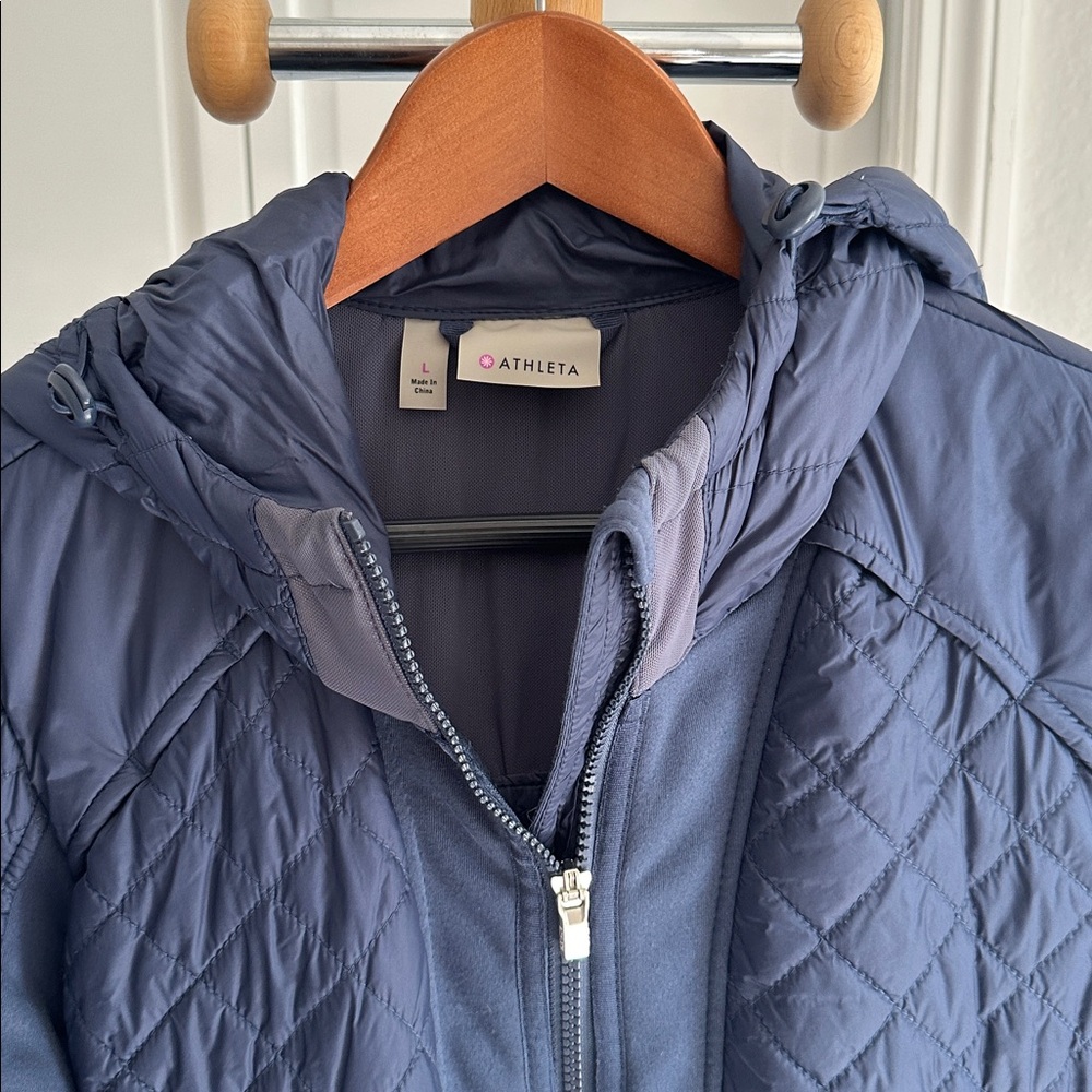 Athleta Rock Ridge Jacket size Large Navy - Picture 3 of 14